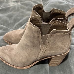 Dolce Vita tan suede booties.  Size 8